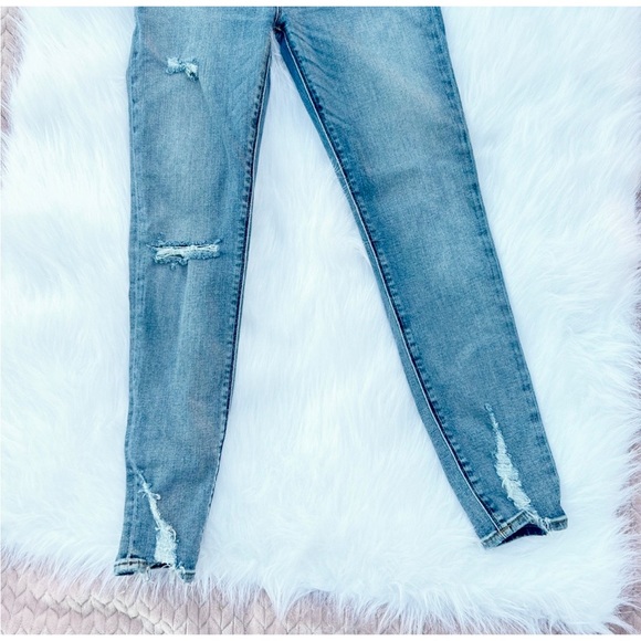 Hudson👖Nico Crop Skinny Distressed Hem Designer Denim Jeans - Picture 8 of 8